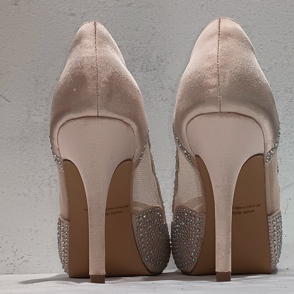 DREAM PAIRS Women's Divine-01 High Heels Dress Pump Shoes Size 8.5 Champagne - Picture 9 of 14